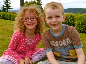 AJ and cousin Rowan, Summer 2012
